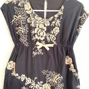 Dresses - Navy & white floral children’s kid’s dress Dresses - Navy & white floral children’s kid’s dress